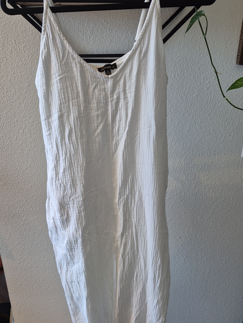 Shinestar White Lightweight V-Neck Jumpsuit